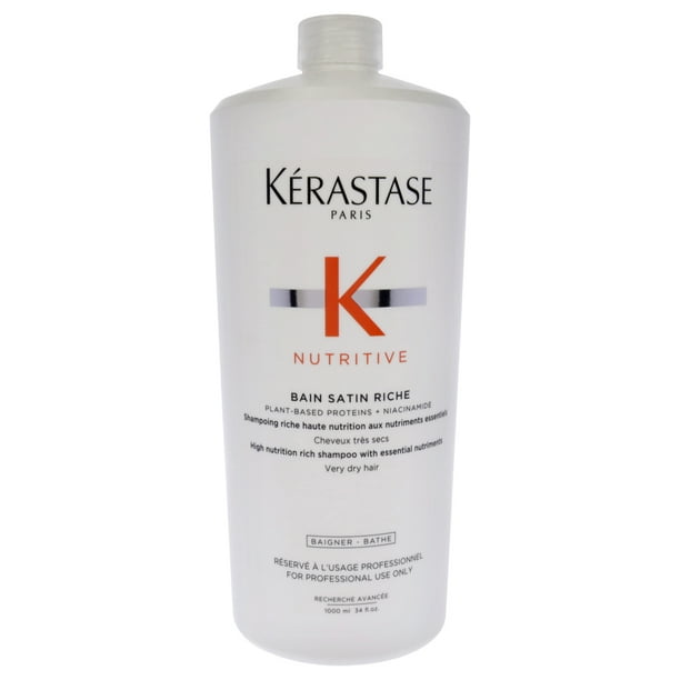 Champú Nutritive Bain Satin Riche de Kerastase para unisex - Champú de 34 oz