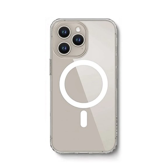 SaharaCase Hybrid-Flex Hard Shell MagSafe Compatible Case for iPhone 15 Pro Max Clear (CP00472)