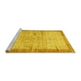 thumbnail image 2 of Ahgly Company Machine Washable Indoor Rectangle Oriental Yellow Traditional Area Rugs, 6' x 9', 2 of 4