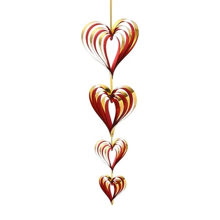 

Replacement for Chandeliers Chinese Valentine s Day Store Layout Love Pendant 3D Heart Shaped Pendant Window Ceiling Scene Festive Dress Up