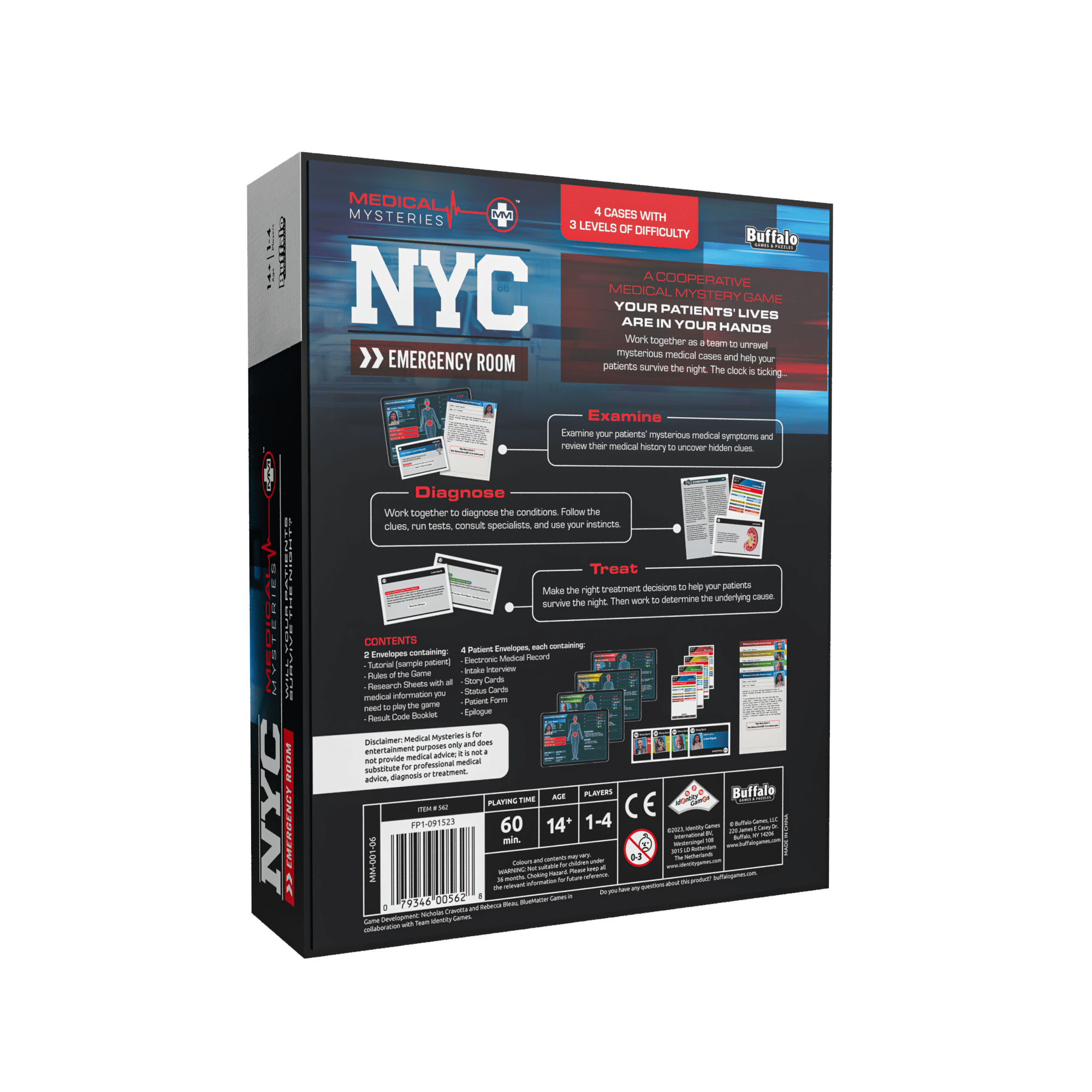 Medical Mysteries: NYC Emergency Room Cooperative Game for Ages 14 and up by Buffalo Games