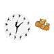thumbnail image 5 of Reloj de pared con bailarina bailando, reloj decorativo colgante, reloj silencioso, reloj de escritorio, figura de resina, adecuado para regalar., 5 of 8