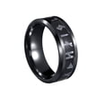 thumbnail image 2 of Men's Ring, Czzoypi Stainless Steel Spinning Band, Titanium Steel Swivel Ring for Men Women Non-Fade Comfort Fit Gift, Black, 2 of 6