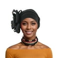thumbnail image 1 of Sombreros de mujer de moda con capas de aire y paneles laterales con flores, sombrero indio para mujer, 1 of 4