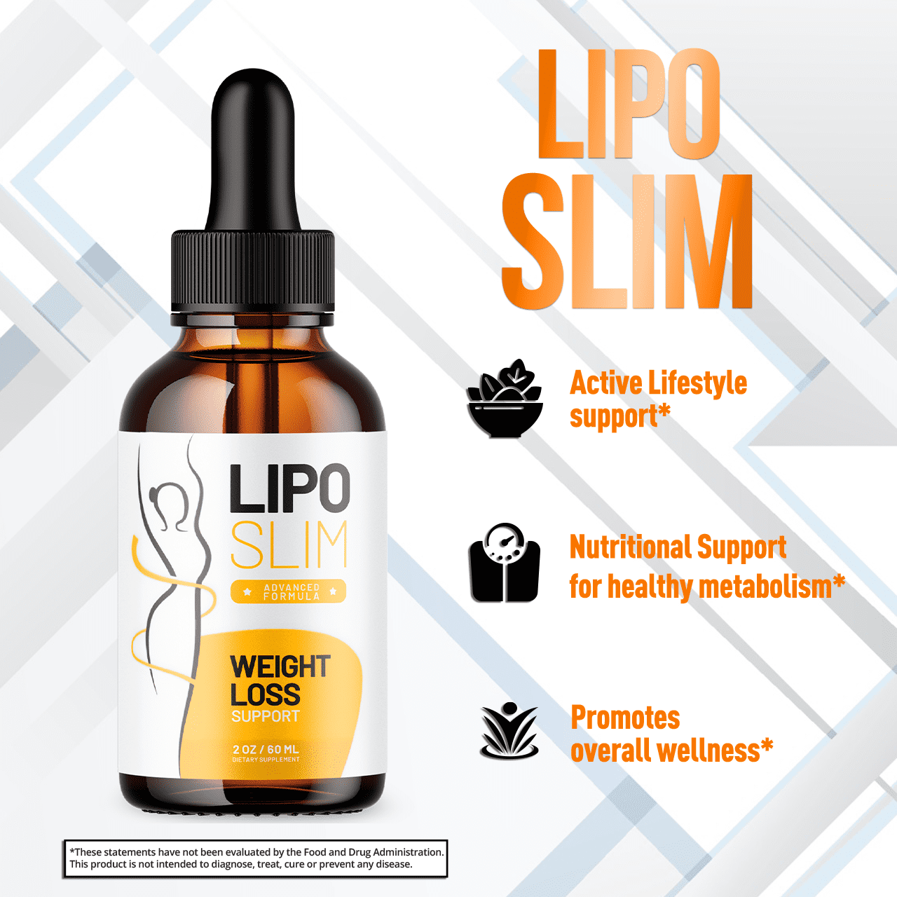 Lipo Slim Advanced Formula Drops Supporting Your Active Lifesyle Naturally LipoSlim 150 Servings