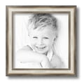 thumbnail image 2 of ArtToFrames 10" x 10" Antique Silver Panel Picture Frame, 10x10 inch Silver Wood Poster Frame (WOM-4760), 2 Pack, 2 of 7