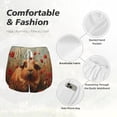 thumbnail image 4 of Balery Rose Cute Guinea Pig Pattern Women's Running Shorts with Liner 2 Pockets Elastic Workout Athletic Gym Yoga Shorts-Small, 4 of 7