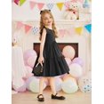 thumbnail image 4 of Arshiner Toddler Dress Girls Backless Tiered Summer Dresses Cute Swing Beach Sundress with Pockets, 4 of 5