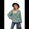 thumbnail image 3 of Sudadera con Capucha y Cremallera de Larga Verde Oscuro Talla S, 3 of 10