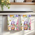 thumbnail image 7 of Spring Floral Kitchen Towels Set of 2, Watercolor Gnomes Flowers Butterflies Yellow Absorbent Dish Towels for Kitchen, Microfiber Hand Towel, Quick Drying Tea Towel for Cleaning Decorative Dishcloths, 7 of 7