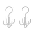 thumbnail image 1 of MasteelfCA 2pcs Multi-purpose Hanger Home Hanger Clothes Hanger Laundry Rack (White), 1 of 8