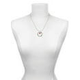 thumbnail image 3 of Delight Jewelry Acrylic 5/16" Maroon Heart Hockey Ring Charm Necklace, 18", 3 of 4