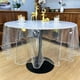 thumbnail image 5 of Protector de Mesa Redondo Transparente Whm250501003 | Mantel de Pvc Transparente, Impermeable y Antimanchas con Bordes Suaves | Falda de Mesa Duradera para Cocina, Comedor, Fiesta, Patio, de 59 a 78, 5 of 6