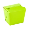 thumbnail image 2 of Bio Tek 8 oz Square Eco Green Paper Noodle Take Out Container - 2 3/4" x 2 1/4" x 2 1/2" - 25 count box, 2 of 3