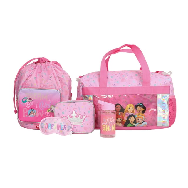 Disney Princess Dreamer 5 Piece 18" Kids Duffle Bag Set