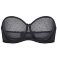 thumbnail image 6 of Women's Mesh Strapless Bra Sheer Unlined See Through Underwire Bras Plus Size, 6 of 6