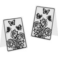 thumbnail image 3 of DIY 2 Pcs Flower Butterfly Plastic Embossing Folders DIY Plastic Template Craft Card Making for Handcraft Photo Album Decoration 5.83 x 4.13 Inches DIY, 3 of 7