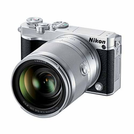 Nikon 1 J5 Mirrorless Digital Camera with 10-100mm Lens - Silver