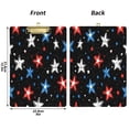 thumbnail image 2 of 12.5" x 9" Acrylic Clipboard with Gold Metal Clip Office and Classroom Essential Stars Doodle Pattern, 2 of 7