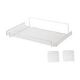 thumbnail image 3 of Estante de pared para enrutador, estante de montaje con ganchos, estante de pared flotante de diseño hueco para dormitorio, reproductor de DVD y sala de estar, 3 of 8