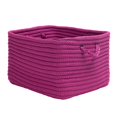 thumbnail image 2 of MO31A016X010S Modern Farmhouse Home Basket - Vibrant Pink 16"x8"x10" Basket, 100% Polypropylene - Rectangle., 2 of 2