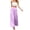 Light Purple, variant on Boho Tiered Palazzo Pants for Women, Spliced Wide Leg High Waist Trousers, Flowy Summer Lounge Slacks, Solid Color Casual Bottoms