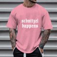 thumbnail image 2 of Razzly Men's Graphic T Shirts Casual Short Sleeve Tee Comfortable Summer Round Neck Top for Daily Wear with Unique Print(Pink,3XL), 2 of 6