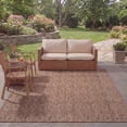 thumbnail image 4 of Safavieh Courtyard Teodor Geometric Indoor/Outdoor Area Rug, Brown, 6'7" x 6'7" Square, 4 of 13