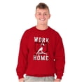 thumbnail image 5 of Baseball Athlete Work From Homebase Men's Crewneck Sweatshirt Brisco Brands 5X, 5 of 6