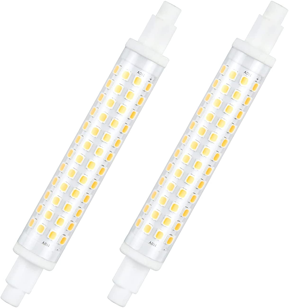 R7S LED Bulb 2-Pack,Warm White 78mm 10W Dimmable R7S Double Ended J Type Floodlight LED Security Light 100W Halogen Replacement Bulb for Work Light Floodlight 