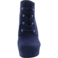 thumbnail image 3 of GBG Los Angeles Womens Aheela Faux Suede Ankle Wedge Boots Blue 10 Medium (B,M), 3 of 3