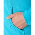 thumbnail image 5 of Plus Size Just My Size® Slubbed Hoodie Color: Process Blue Size: 5X, 5 of 6
