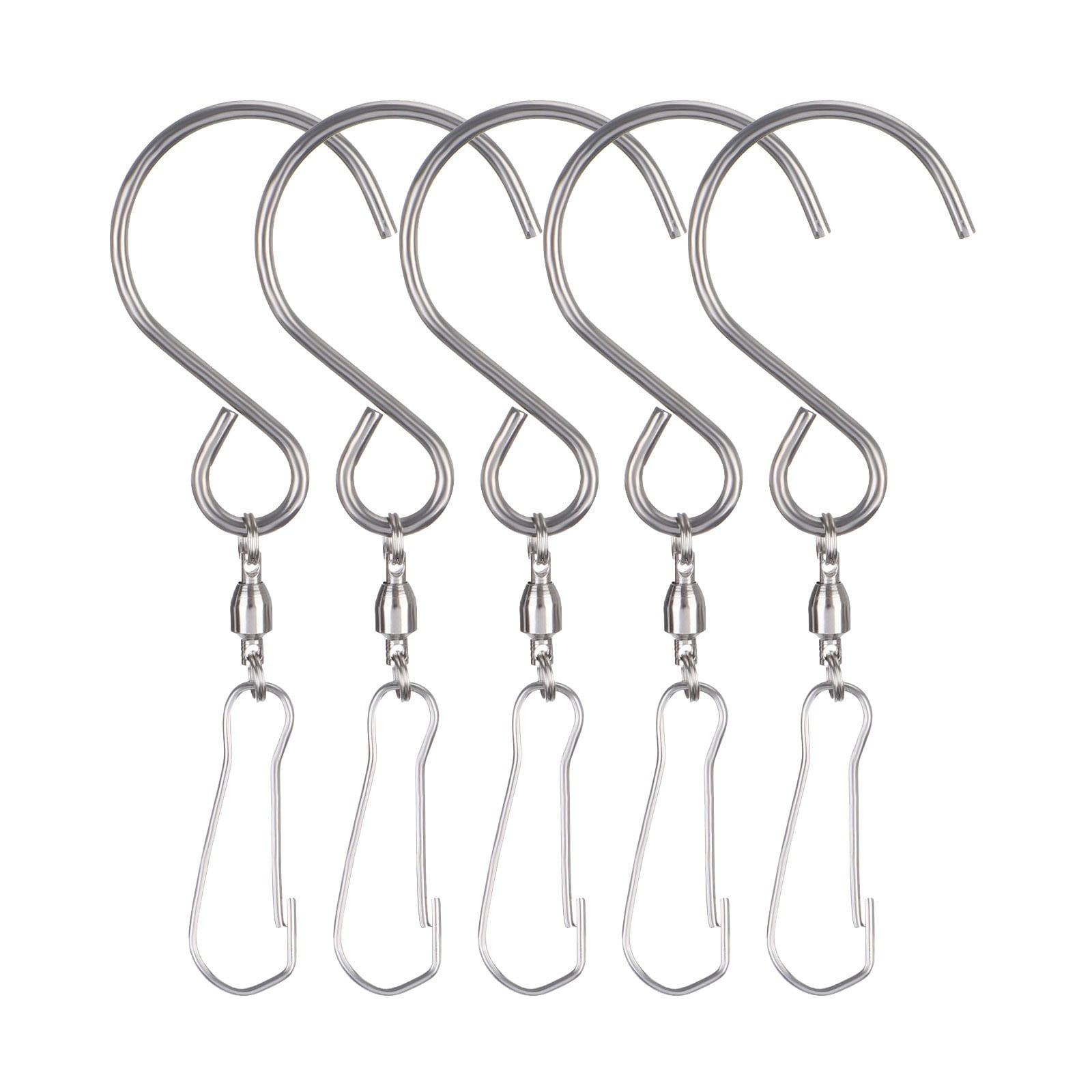 Zainafacai Tools Metal Wind Turn Hook Wind Chime Hook Stainless Steel Free Rotation Bearing Small Hook