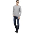 thumbnail image 3 of Kenneth Cole Mens Space-Dyed Side Zip Graphic T-Shirt, Grey, Small, 3 of 3