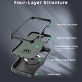 thumbnail image 4 of Funda Case MYBAT Maverick Mag clip para iPhone 16 - Negra con mica, 4 of 6