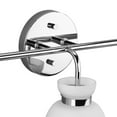 thumbnail image 2 of Lexie Collection Three-Light Polished Chrome Contemporary Vanity Light, 2 of 14