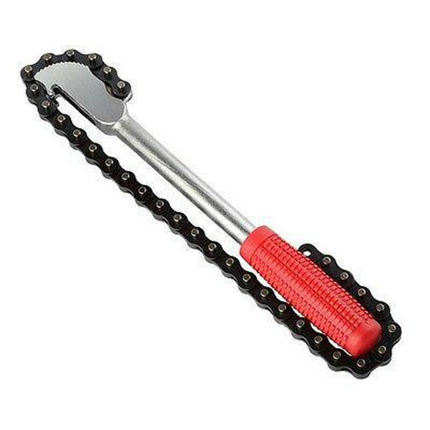 12" Ratcheting Ratchet Large Steel Chain Link Grip Pipe Wrench Plumbing