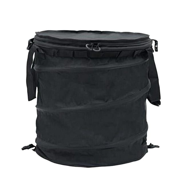 Bolsa de basura plegable Macarena para jardín Negro medio