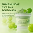 thumbnail image 2 of Mascarilla facial SKINFOOD Shine Muscat Cica BHA Food 180g Vegan, 2 of 9