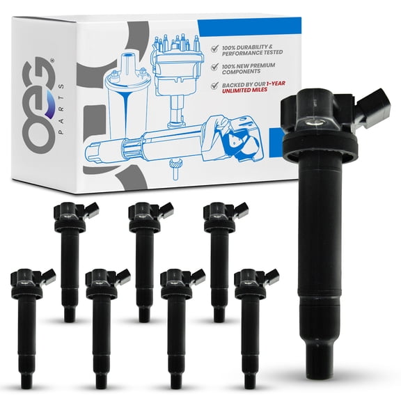 OEG Parts New Pack of 8 Ignition Coils Replacement For Lexus LX470 4.7L 1998-2007, LS430 4.3L 2001-2006, GS430 4.3L 2001-07, SC430 4.3L 2002-2010, GX470 4.7L 2003-09 450003 9091902250 90080-19027 8PK