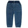 thumbnail image 2 of KIDSCOOL SPACE Baby Girls Jeans,Little Girl Elastic Waist Washed Soft Cotton Denim Pants, 2 of 6