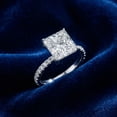 thumbnail image 4 of Pompeii 4 1/2 Ct Princess Cut Diamond Engagement Ring Lab Grown in White or Yellow Gold, 4 of 5