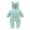 ZB Mint Green, variant on Boys Winter Coat Long Sleeve Solid Warm Bear Ears Hooded Down Padded Jumpsuit Coats Girls' Outerwear Jackets Mint Green 6 Months-12 Months