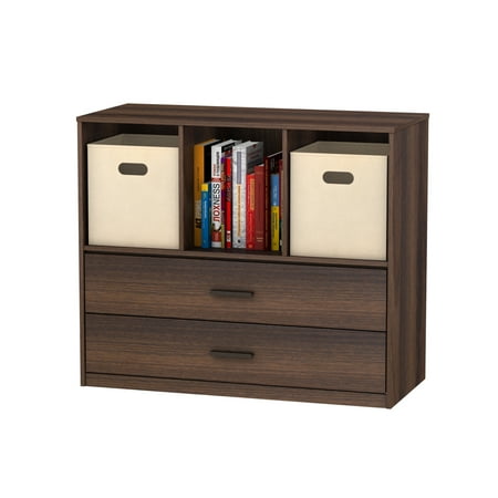 Mainstays 2 Drawer Dresser With 3 Open Cube Storage Multiple