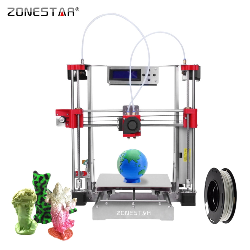 Zonestar P802qr2 I3 Metal Fdm 3d Printer Diy Kit Dual Extruder Dual Color Printing Support Auto Leveling Resume Upgrade Large Printing Size 220 220 240mm High Accuracy W Heatbed