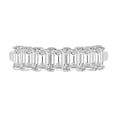 thumbnail image 3 of TimeLe$$ Classics 14K White Gold Round Lab Grown Diamond Ladies Seven Stone Wedding Anniversary Stackable Ring Band - 2 CTTW (Ring Size: 5), 3 of 7