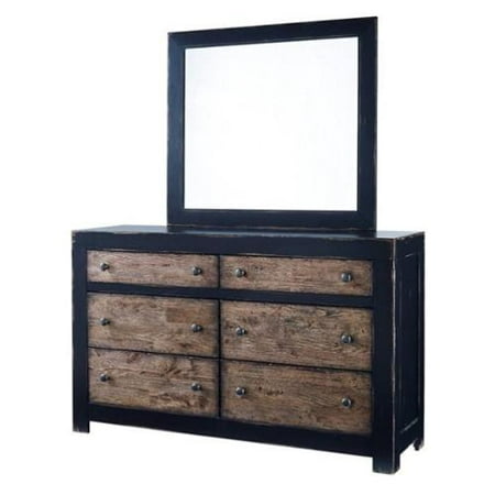 Ashley Emerfield 2 Piece Wood Dresser Set In Rustic Brown Walmart