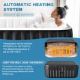 thumbnail image 5 of Slsy 4-6 Person Inflatable Square Hot Tub with 130 Bubble Jets, Built-in Heater Pump and Filter, 73"L x 73"W x 25"H, 5 of 11