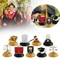thumbnail image 2 of 9 Pcs Lawyer Graduation Honeycomb Centerpieces Decorations For Table Toppers Law Theme Congrats Grad Grad Sign School Class Decor Student, 2 of 6