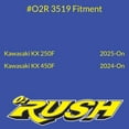 thumbnail image 4 of O2 RUSH High Performance Saw-Tooth Foam Air Filter - Max Airflow & Filtration - Fits Kawasaki KX450F 2006-2024, KX250F/KX250 2006-2024, KLX450R 2008-2019 - Washable Reusable (OEM 11013-0833), 4 of 9